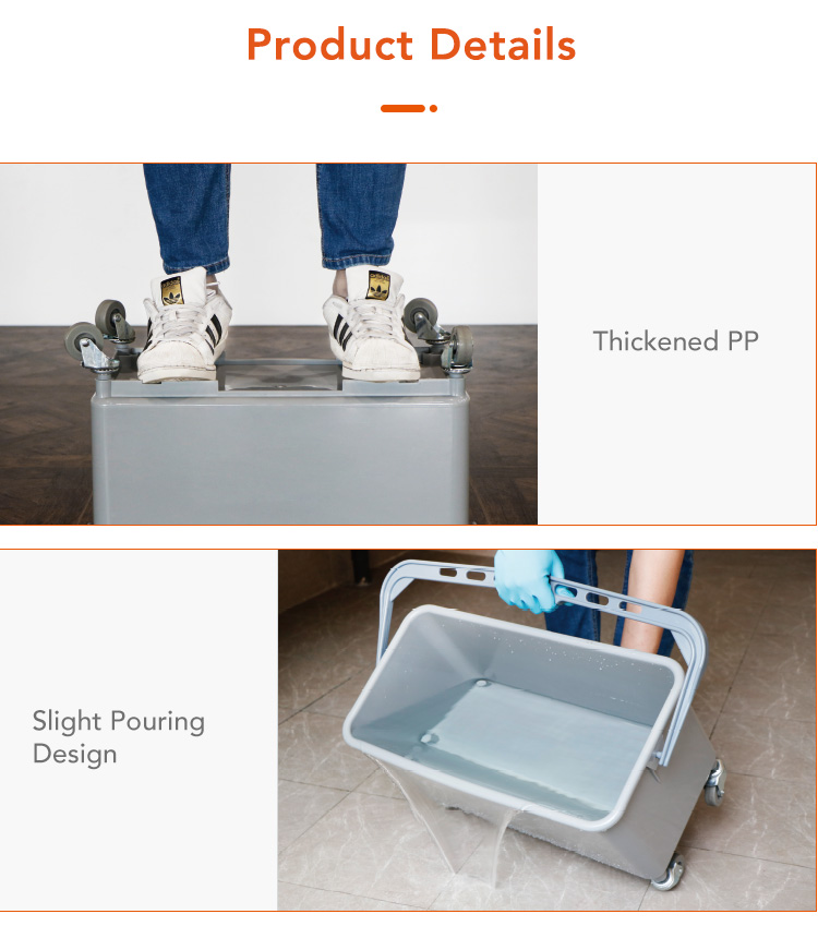 CT Flat Mop Bucket - Cleanic Cleaning Equipment